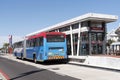 Myciti bus at bus stop in Cape Town South Africa Royalty Free Stock Photo