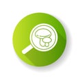 Mycology green flat design long shadow glyph icon