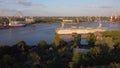 Mykolaiv city top view taken with drone