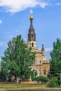 The building of the Cathedral of Our Lady Mother of Kasperovskaya in Mykolaiv