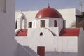 Metropolitan Church, whitewashed temple in Mykonos, Greece