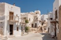 Mykonos, Greece. Panorama of the narrow streets of Mykonos town Royalty Free Stock Photo