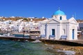Mykonos harbor Royalty Free Stock Photo