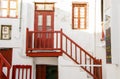 Mykonos island architecture, Greece Royalty Free Stock Photo