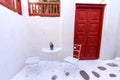 Mykonos island architecture, Greece Royalty Free Stock Photo