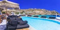 Mykonos island beach hotel Royalty Free Stock Photo