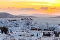 Mykonos. An old traditional windmill. Royalty Free Stock Photo