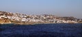 Mykonos seaside and traditional Greek bulidings Royalty Free Stock Photo