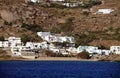 Mykonos seaside and traditional Greek bulidings Royalty Free Stock Photo