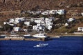 Mykonos seaside and traditional Greek bulidings Royalty Free Stock Photo