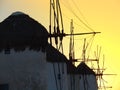 Mykonos windmill Royalty Free Stock Photo