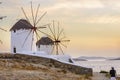 Mykonos windmills, Chora, Greece