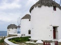 Mykonos windmills Royalty Free Stock Photo