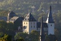 Mylau castle in Reichenbach im Vogtland district of Vogtland, Saxony, Germany. It is one of the best-preserved medieval castles in