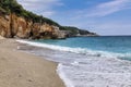 Mylopotamos beach at Tsagarada of Pelion in Greece Royalty Free Stock Photo