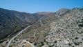 Mylopotas on the island of Ios in the Cyclades in Greece seen from the sky