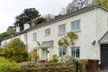 View of typical Cornish cottage near Mylor Bridge, Falmouth, Cornwall on May 9, 2021