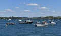 Boats and water at Mylor Creek Cornwall England