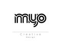 MYO Creative Unique Modern Letter Logo Design Royalty Free Stock Photo