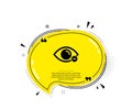 Myopia icon. Eye diopter sign. Optometry vision. Vector
