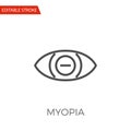 Myopia Vector Icon