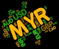 Myr Currency Shows Malaysia Ringgit And Fx