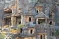 Myra - antique town in Lycia where the small town of Kale, Demre, is situated today in present day Antalya Province of Turkey Royalty Free Stock Photo