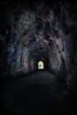 Myra Canyon Tunnel in Kelowna, BC, Canada