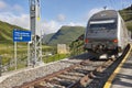 Myrdal railway station. Norwegian tourism highlight. Flam line.