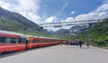 Myrdal Station is a mountain railway station and junction, located on the Bergen Line regional mainline in Aurland, Sogn og