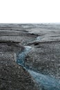 Myrdalsjokull glacier melting in Iceland Royalty Free Stock Photo