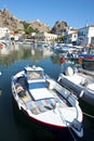 Myrina harbour Limnos Greece Royalty Free Stock Photo