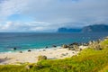 Myrland beach in the Lofoten Islands, Norway