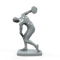 Myron Statue Isolated Royalty Free Stock Photo