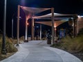 Myrtle Beach Boardwalk and Promenade at Sunset Royalty Free Stock Photo