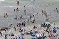 Myrtle beach sand ocean shore color guard