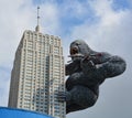 Giant King Kong on Empire State Building Royalty Free Stock Photo