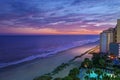 Myrtle Beach sunset view Royalty Free Stock Photo