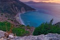 Myrtos beach in Cephalonia Royalty Free Stock Photo