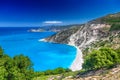 Myrtos beach, Kefalonia, Greece Royalty Free Stock Photo