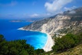 Myrtos beach at Kefalonia island, Greece Royalty Free Stock Photo