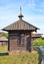 Myshkin, Yaroslavl region, Russia, 03 September, 2020:  Wooden vintage church  in Myshkin Folk Museum Royalty Free Stock Photo