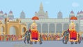 Mysore Dasara Festival, Jumbo Savari procession Animation, Dussehra festival