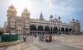 Mysore, India - June 5, 2023: Mysore Palace is a historical palace and a royal residence at Mysore