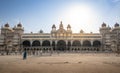 Mysore, India - June 5, 2023: Mysore Palace is a historical palace and a royal residence at Mysore