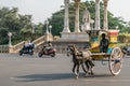 A horse cart on the streets of Mysore Royalty Free Stock Photo
