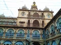 Beautiful view of wrestling courtyard inside the royal Palace Royalty Free Stock Photo