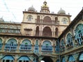 Beautiful view of wrestling courtyard inside the royal Palace Royalty Free Stock Photo