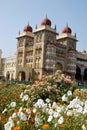 Mysore palace garden in India