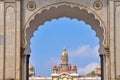 Mysore palace through the main gate. India